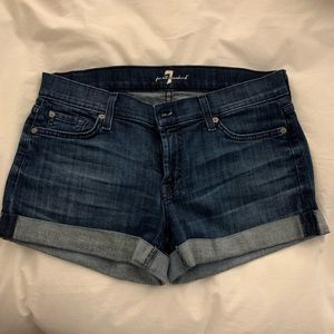7 for all Mankind Jean Shorts with Cuff - Size 30